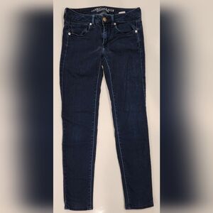 American Eagle Skinny Jeans, Super Soft Stretch, Women's 2, AEO Denim, Dark Wash